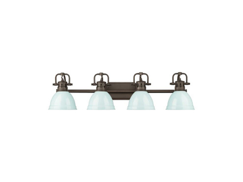 Bathroom Fixtures Four Lights by Golden ( 62 | 3602-BA4 RBZ-SF Duncan ) 