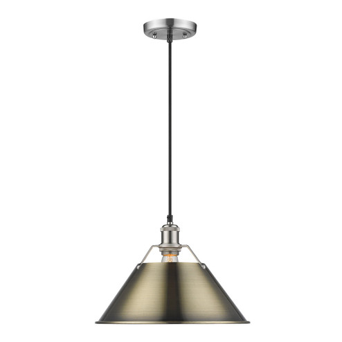 Pendants Metal Shade by Golden ( 62 | 3306-L PW-AB Orwell ) 
