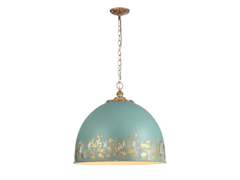 Pendants Metal Shade by Golden ( 62 | 0809-5P VG-TEAL Alison ) 