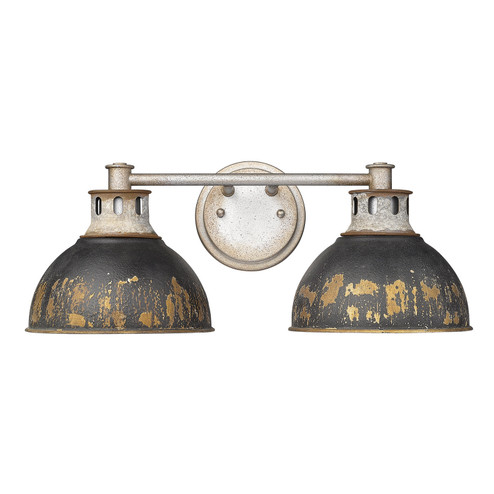 Bathroom Fixtures Two Lights by Golden ( 62 | 0865-BA2 AGV-ABI Kinsley ) 