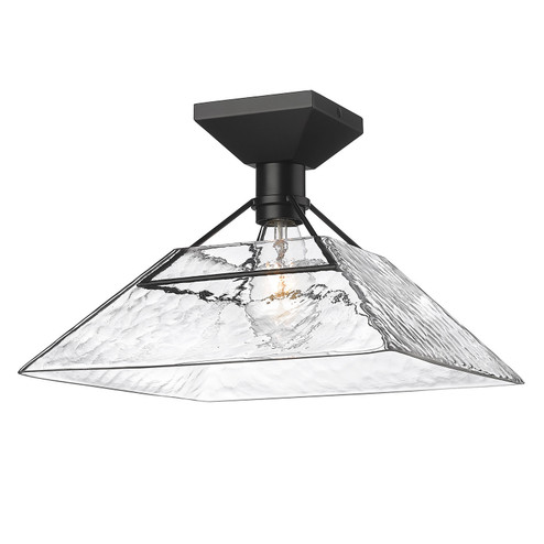 Semi-Flush Mts. Cage by Golden ( 62 | 3308-SF BLK-WTG Kepler ) 