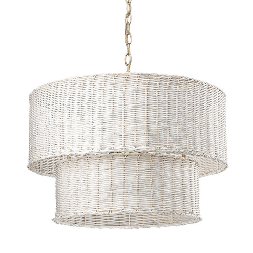 Mid. Chandeliers Drum Shade by Golden ( 62 | 1084-6 BCB-WW Erma ) 