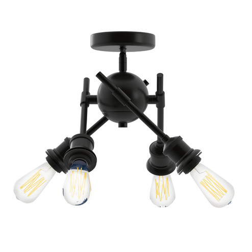 Semi-Flush Mts. Directional by Golden ( 62 | 1945-SF BLK Axel ) 