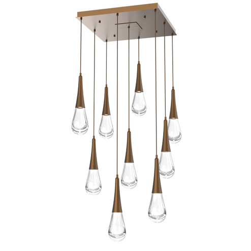 Mid. Chandeliers Multi-Port/Cascade by Hammerton Studio ( 404 | CHB0078-09-FB-C-C01-L1 Raindrop ) 