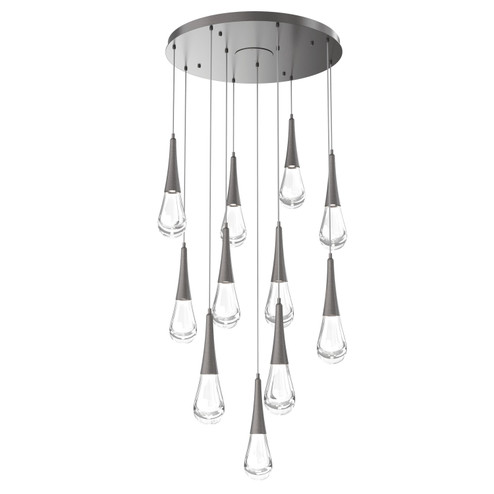 Mid. Chandeliers Multi-Port/Cascade by Hammerton Studio ( 404 | CHB0078-11-GP-C-C01-L3 Raindrop ) 