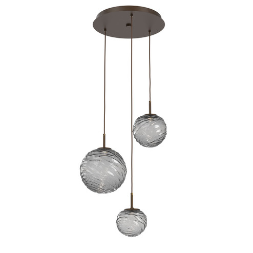 Mini Pendants 3 Light Cluster by Hammerton Studio ( 404 | CHB0092-03-FB-S-C01-L3 Gaia ) 