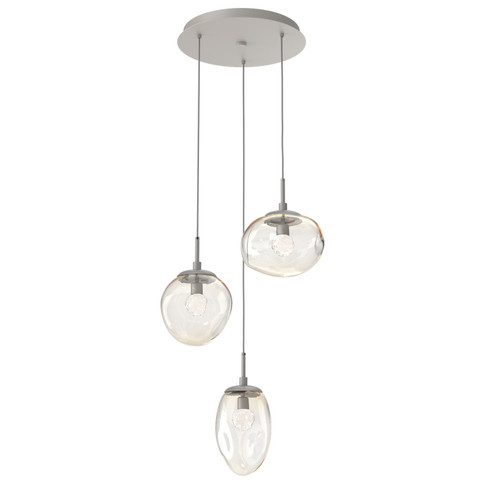 Mini Pendants 3 Light Cluster by Hammerton Studio ( 404 | CHB0069-03-BS-FA-C01-L3 Cosmos ) 