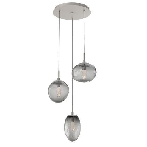 Mini Pendants 3 Light Cluster by Hammerton Studio ( 404 | CHB0069-03-BS-GS-C01-L1 Cosmos ) 