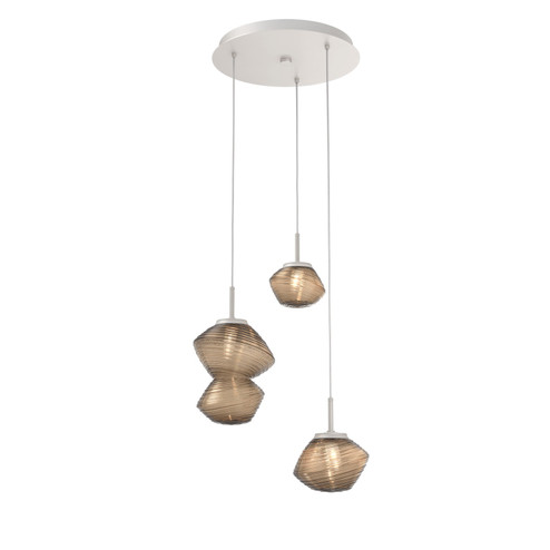 Mini Pendants 3 Light Cluster by Hammerton Studio ( 404 | CHB0089-03-BS-B-C01-L3 Mesa ) 