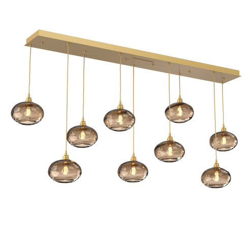 Linear/Island 4 Light + by Hammerton Studio ( 404 | PLB0036-09-GB-OB-C01-E2 Coppa ) 