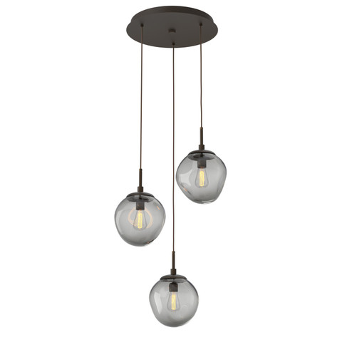 Mini Pendants 3 Light Cluster by Hammerton Studio ( 404 | CHB0062-03-FB-S-C01-E2 Aster ) 