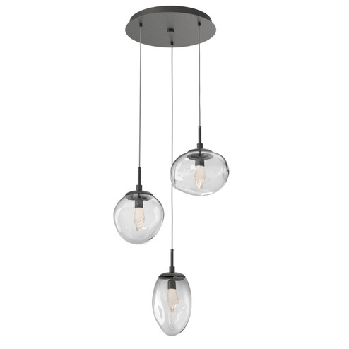 Mini Pendants 3 Light Cluster by Hammerton Studio ( 404 | CHB0069-03-GP-GC-C01-L3 Cosmos ) 