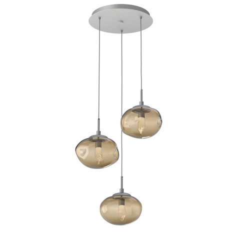 Mini Pendants 3 Light Cluster by Hammerton Studio ( 404 | CHB0068-03-CS-GB-C01-L1 Nebula ) 