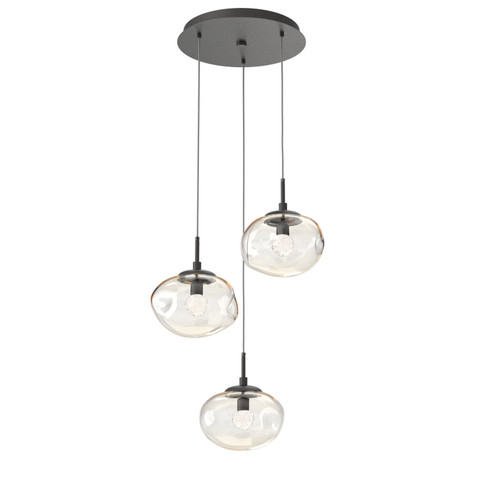 Mini Pendants 3 Light Cluster by Hammerton Studio ( 404 | CHB0068-03-GP-FA-C01-L1 Nebula ) 