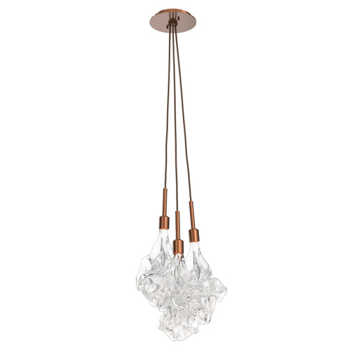 Mini Pendants 3 Light Cluster by Hammerton Studio ( 404 | LAB0059-0A-BB-BC-C01-L1 Blossom ) 