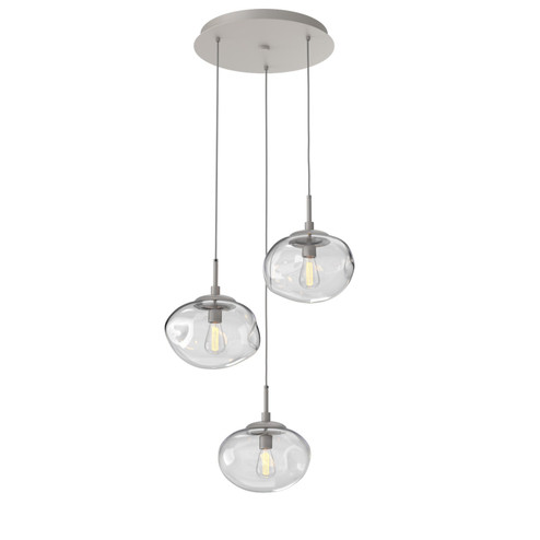 Mini Pendants 3 Light Cluster by Hammerton Studio ( 404 | CHB0064-03-BS-C-C01-E2 Nebula ) 