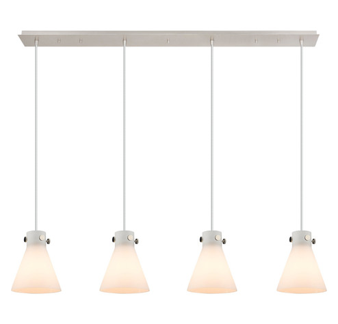 Linear/Island 4 Light + by Innovations ( 405 | 124-410-1PS-PN-G411-8WH Downtown Urban ) 