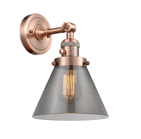 Sconces Single Glass by Innovations ( 405 | 203SW-AC-G43-LED Franklin Restoration ) 