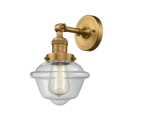 Sconces Single Glass by Innovations ( 405 | 203-BB-G532-LED Franklin Restoration ) 