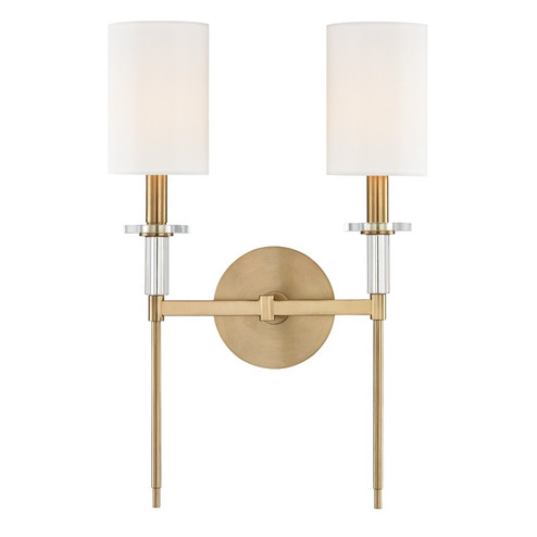 Sconces Double Candle by Hudson Valley ( 70 | 8512-AGB Amherst )  Sconces Double Candle by Hudson Valley ( 70 | 8512-AGB Amherst )