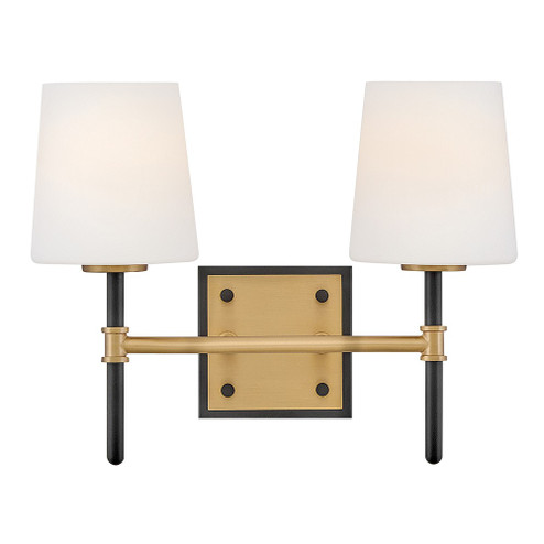 Bathroom Fixtures Two Lights by Hinkley ( 13 | 56952BK-LCB Saunders ) 