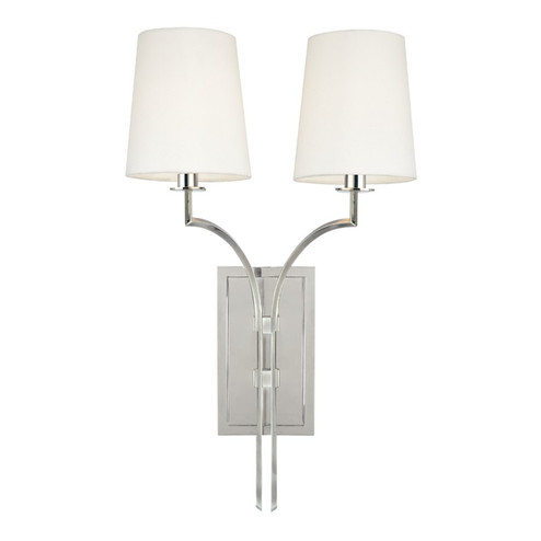 Sconces Double Candle by Hudson Valley ( 70 | 3112-PN Glenford )  Sconces Double Candle by Hudson Valley ( 70 | 3112-PN Glenford )