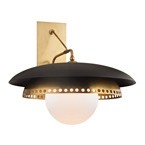 Sconces Single Glass by Hudson Valley ( 70 | 3300-AGB Herkimer ) 