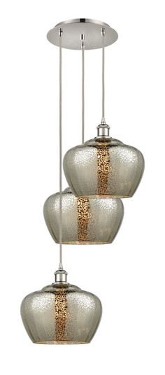 Mini Pendants 3 Light Cluster by Innovations ( 405 | 113B-3P-PN-G96-L Ballston ) 