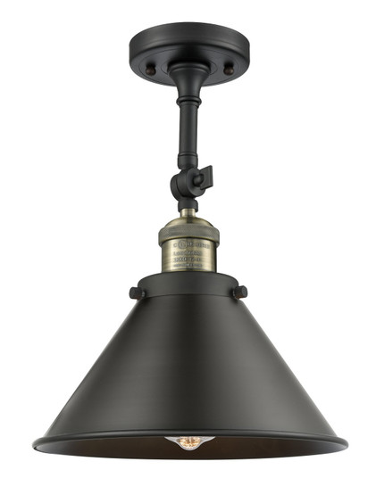 Semi-Flush Mts. Glass Down by Innovations ( 405 | 201F-BAB-M10-BK-LED Franklin Restoration ) 