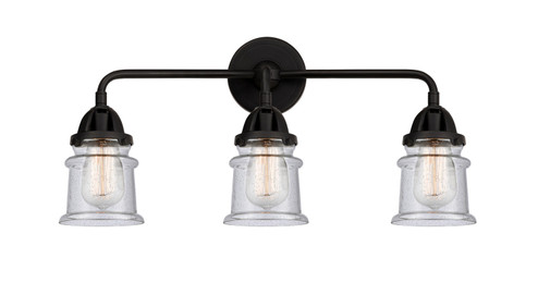 Bathroom Fixtures Three Lights by Innovations ( 405 | 288-3W-BK-G184S-LED Nouveau 2 ) 