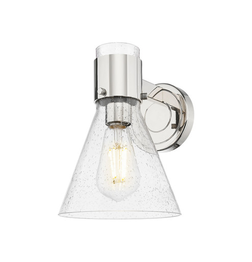 Sconces Single Glass by Innovations ( 405 | 464-1W-PN-G464C-7SDY Downtown Urban ) 