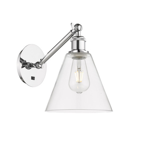 Sconces Single Glass by Innovations ( 405 | 317-1W-PC-GBC-82-LED Ballston ) 