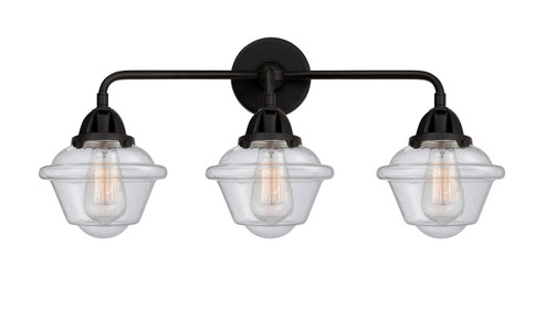 Bathroom Fixtures Three Lights by Innovations ( 405 | 288-3W-BK-G534-LED Nouveau 2 ) 