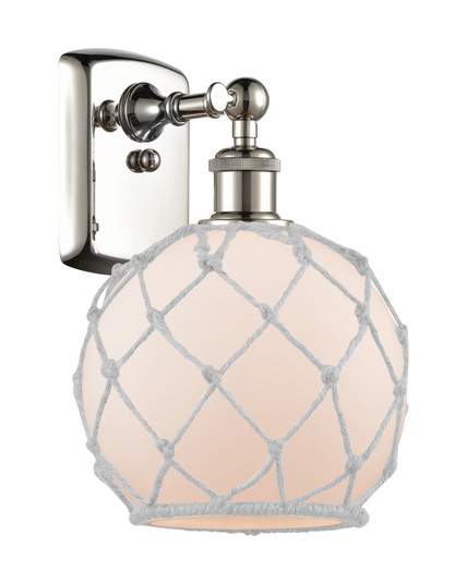 Sconces Single Glass by Innovations ( 405 | 516-1W-PN-G121-8RW Ballston ) 