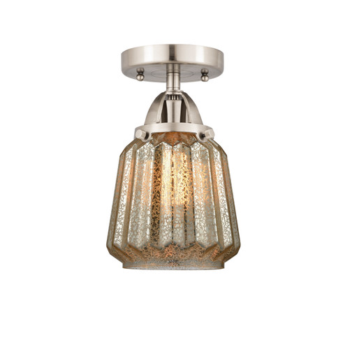 Semi-Flush Mts. Cage by Innovations ( 405 | 288-1C-SN-G146 Nouveau 2 ) 