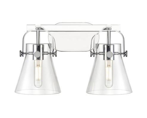 Bathroom Fixtures Two Lights by Innovations ( 405 | 423-2W-PC-G411-6CL Downtown Urban ) 
