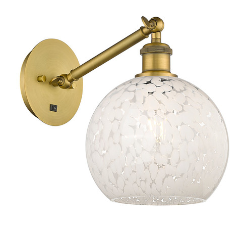 Sconces Single Glass by Innovations ( 405 | 317-1W-BB-G1216-8WM Ballston ) 