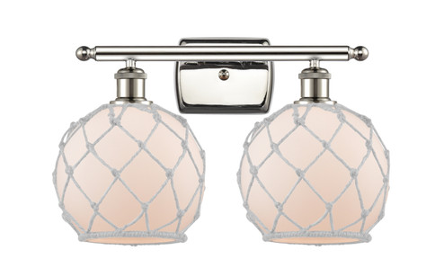 Bathroom Fixtures Two Lights by Innovations ( 405 | 516-2W-PN-G121-8RW Ballston ) 
