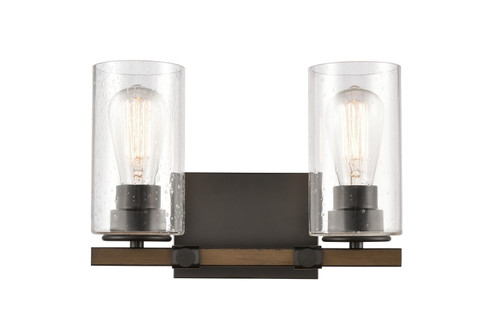 Bathroom Fixtures Two Lights by Innovations ( 405 | 445-2W-BK-SDY Auralume ) 