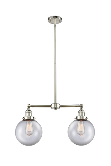 Linear/Island 2 Light Bar by Innovations ( 405 | 209-PN-G202-8 Franklin Restoration ) 