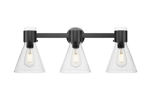 Bathroom Fixtures Three Lights by Innovations ( 405 | 464-3W-BK-G464C-7SDY Downtown Urban ) 