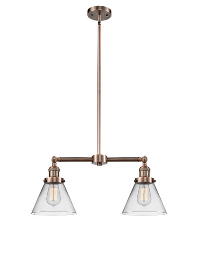 Mid. Chandeliers Glass Down by Innovations ( 405 | 209-AC-G42 Franklin Restoration ) 