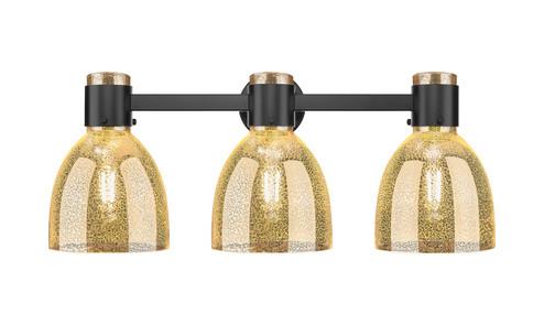 Bathroom Fixtures Three Lights by Innovations ( 405 | 464-3W-BK-G464D-7ME Downtown Urban ) 