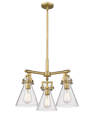 Mini Chandeliers Glass Shade by Innovations ( 405 | 411-3CR-BB-G411-7SDY Downtown Urban ) 