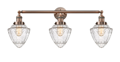Bathroom Fixtures Three Lights by Innovations ( 405 | 205-AC-G664-7 Franklin Restoration ) 