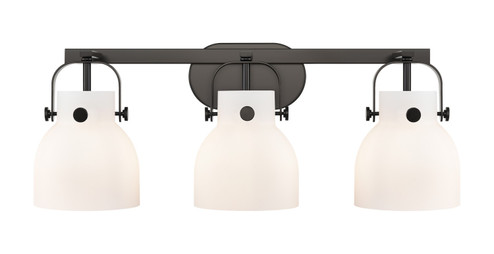 Bathroom Fixtures Three Lights by Innovations ( 405 | 423-3W-BK-G412-6WH Downtown Urban ) 