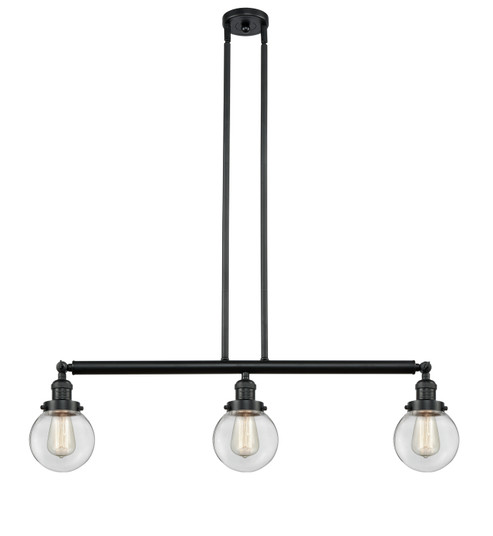 Linear/Island 3 Light Bar by Innovations ( 405 | 213-BK-G202-6-LED Franklin Restoration ) 