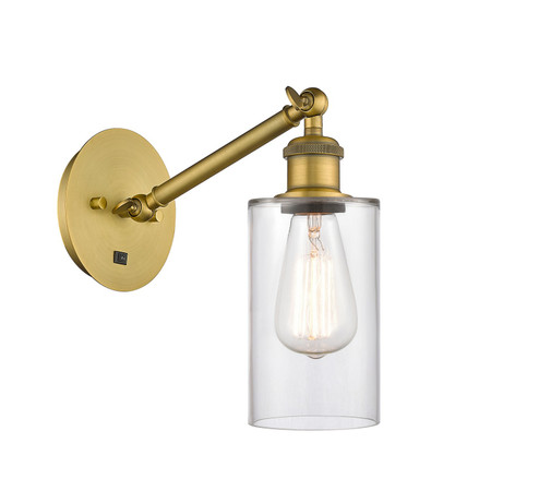 Sconces Single Glass by Innovations ( 405 | 317-1W-BB-G802 Ballston ) 