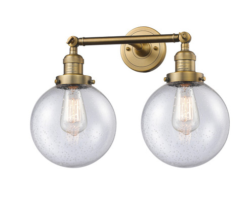 Bathroom Fixtures Two Lights by Innovations ( 405 | 208-BB-G204-8-LED Franklin Restoration ) 