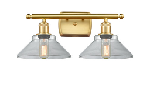 Bathroom Fixtures Two Lights by Innovations ( 405 | 516-2W-SG-G132-LED Ballston ) 